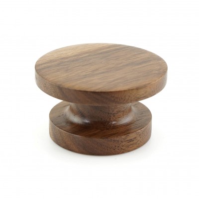 Knob style C 60mm walnut lacquered wooden knob